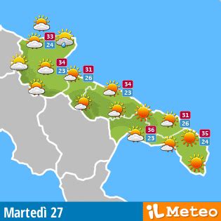 Previsioni meteo Copertino domani 